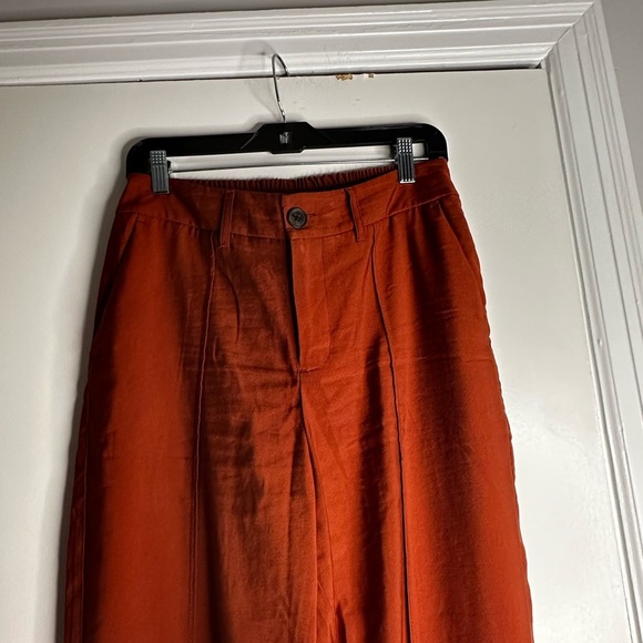 A New Day High-Rise Slim Fit Effortless Pintuck Ankle Pants Women Fiery Brown 8 - Picture 8 of 15